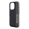 AMG для iPhone 16 Pro Max чехол PC/TPU Double layer Bow Lines Black (MagSafe)