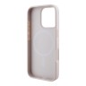 Guess для iPhone 16 Pro Max чехол PU кожа 4G Colored Peony Pink (MagSafe)