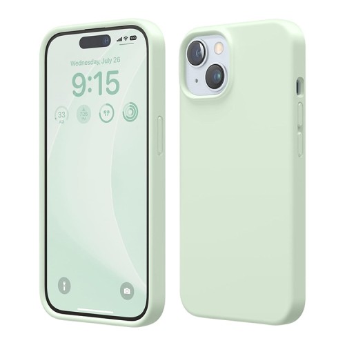 Elago для iPhone 15 чехол Soft silicone (Liquid) Soft Mint