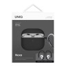 Uniq для Airpods 4 чехол NEXO Liquid silicone +carabin +Sports ear hooks Black