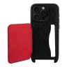 Karl Lagerfeld для iPhone 16 Pro чехол Crossbody cardslot PU Monogram Plate logo Hard Black