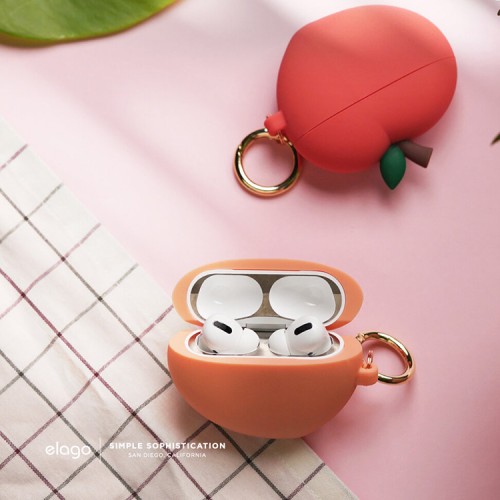 Чехол Elago Peach Hang case для AirPods Pro, оранжевый