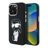 Karl Lagerfeld для iPhone 16 Pro Max чехол Liquid Silicone NFT Graffiti Karl Ikonik Hard Black (MagSafe)