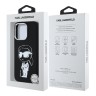 Karl Lagerfeld для iPhone 16 Pro Max чехол Liquid Silicone NFT Graffiti Karl Ikonik Hard Black (MagSafe)
