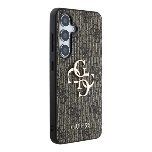 Guess для Galaxy S25+ чехол PU 4G Big metal logo Hard Brown