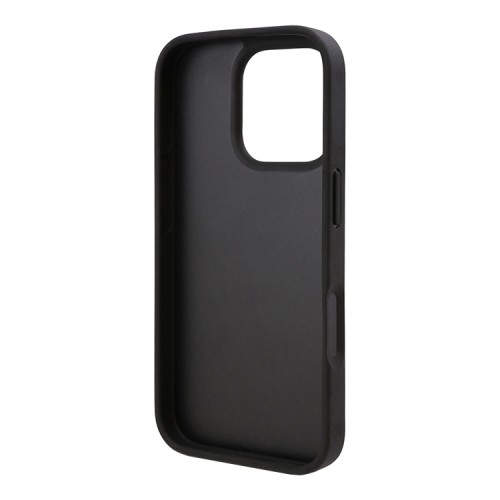 Karl Lagerfeld для iPhone 16 Pro Max чехол GripStand PU Saffiano NFT Choupette metal Hard Black