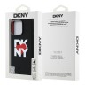 DKNY для iPhone 16 Pro чехол Liquid silicone Heart logo Metal Camera Hard Black (MagSafe)