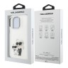 Karl Lagerfeld для iPhone 15 Pro Max чехол PC/TPU Aquarelle Karl & Choupette White