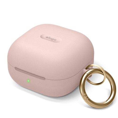 Силиконовый чехол Elago Silicone Hang case для Galaxy Buds 2/Live/Pro, Sand Pink