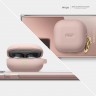 Силиконовый чехол Elago Silicone Hang case для Galaxy Buds 2/Live/Pro, Sand Pink