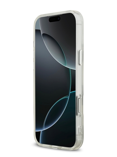 DKNY для iPhone 17 Pro Max чехол IML Electroplated Hearts Metal camera Hard White (MagSafe)