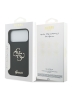Guess для iPhone 17 Pro Max чехол Liquid silicone 4G Big and Script metal logo Hard Black