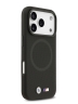 BMW для iPhone 17 Pro Max чехол M-series PU Full Wrapped Metal logo & Cam Hard Black (MagSafe)