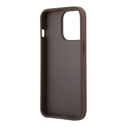 Чехол Guess 4G Big metal logo Hard для iPhone 13 Pro Max, коричневый