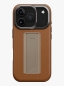 Uniq для iPhone 17 Pro чехол Heldro PRO Leatherette + FlexGrip & Camera stand Caramel (MagSafe)