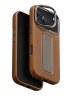Uniq для iPhone 17 Pro чехол Heldro PRO Leatherette + FlexGrip & Camera stand Caramel (MagSafe)