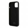 Чехол Lagerfeld Liquid silicone Karl & Choupette Hard для iPhone 13, черный