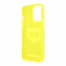 Чехол Karl Lagerfeld TPU FLUO Choupette Hard для iPhone 13 Pro, желтый