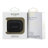 Guess для Airpods Pro 3 чехол PU Grained leather with Classic metal logo and Carabin Black