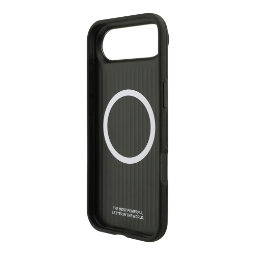 BMW для iPhone Air чехол M-series PU Full Wrapped Metal logo & Cam Hard Black (MagSafe)