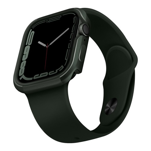 Чехол Uniq Valencia aluminium для Apple Watch 45/44 мм, зеленый
