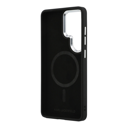 Karl Lagerfeld для Galaxy S26 Ultra чехол PU Debossed Initials Metal camera Hard Brown (MagSafe)