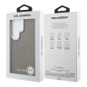Karl Lagerfeld для Galaxy S26 Ultra чехол PU Debossed Initials Metal camera Hard Brown (MagSafe)