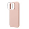 Силиконовый чехол Uniq LINO для iPhone 14 Pro Max, розовый (Magsafe)
