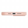 Силиконовый чехол Uniq LINO для iPhone 14 Pro Max, розовый (Magsafe)