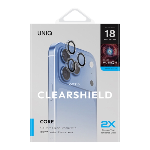 Uniq стекло для iPhone 18 Pro/18 Pro Max OPTIX Camera Lens ClearShield Crystal Clear