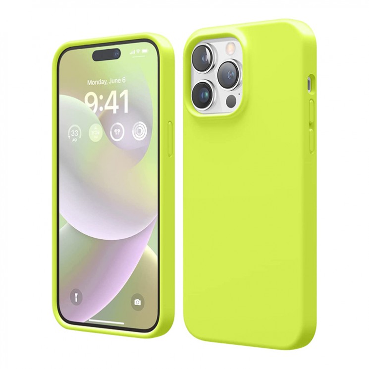 Чехол Elago Soft Silicone для iPhone 14 Pro, Neon Yellow