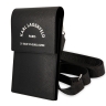 Сумка Lagerfeld Wallet Phone Bag PU Saffiano RSG logo для смартфонов, черная