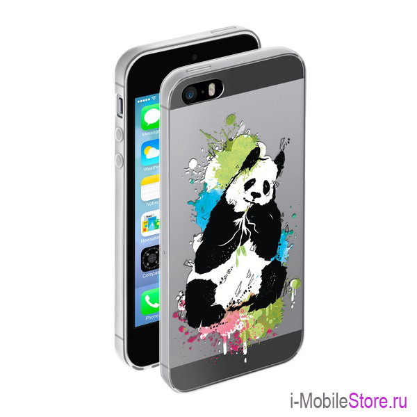 Чехол Deppa Gel Art Animal для iPhone 5s/SE, Панда