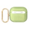 Чехол Guess Translucent Palm Tree с карабином для Airpods 3 (2021), зеленый