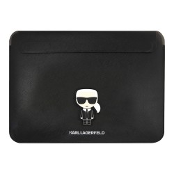 Чехол-папка Lagerfeld Saffiano Sleeve Ikonik Patch для ноутбуков 13-14 дюймов, черный
