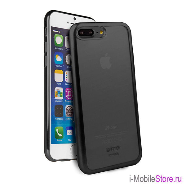 Чехол Uniq Glacier Frost для iPhone 7 Plus/8 Plus, черный