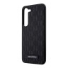 Karl Lagerfeld для Galaxy S23 чехол PU Saffiano Monogram Metal Plate logo Hard Black