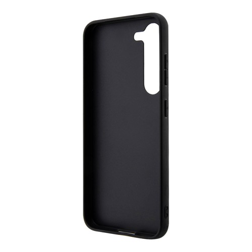 Karl Lagerfeld для Galaxy S23 чехол PU Saffiano Monogram Metal Plate logo Hard Black