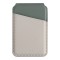 Uniq магнитный бумажник Lyden DS Magnetic FRID-blocking cardholder with Stand Ivory/Lychen Green