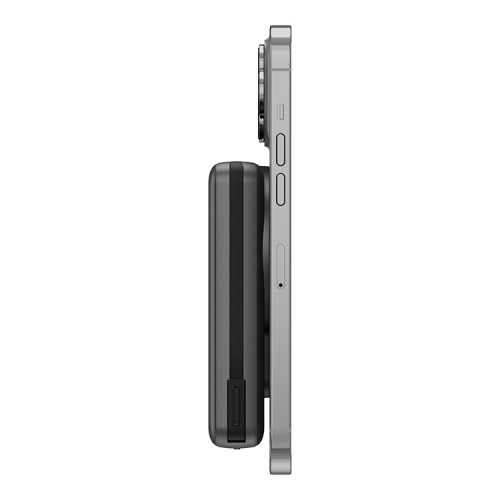 EnergEA АКБ MagPac PRO, 10000W Magsafe 15W USB-C 20W with cable and Stand Gun/Black