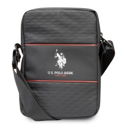 U.S. Polo Assn. для планшетов 8" сумка Tablet Bag Textured pattern Double Horse logo Black