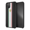Чехол Ferrari On Track Silicone Hard Stripes для iPhone 11 Pro Max, черный
