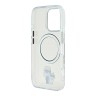 Karl Lagerfeld для iPhone 16 Pro чехол PC/TPU NFT Karl&Choupette Bodies прозрачный (MagSafe)