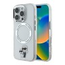 Karl Lagerfeld для iPhone 16 Pro чехол PC/TPU NFT Karl&Choupette Bodies прозрачный (MagSafe)