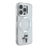Karl Lagerfeld для iPhone 16 Pro чехол PC/TPU NFT Karl&Choupette Bodies прозрачный (MagSafe)