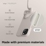 Elago для iPhone 15 чехол Soft silicone (Liquid) Stone (MagSafe)