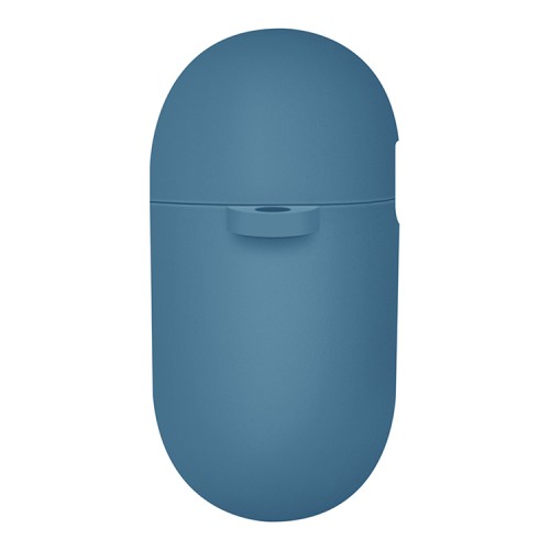 Uniq для Airpods 4 чехол NEXO Liquid silicone +carabin +Sports ear hooks Pacific Blue