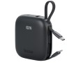 Energea АКБ Bazic GoPower Fusion, 10000 3in1 USB-C+A  +USB-C/Lighning cables PD20W Display, Truffle