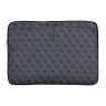 Guess для ноутбуков 16" чехол 4G Bag with Zipper pocket Triangle metal logo Black