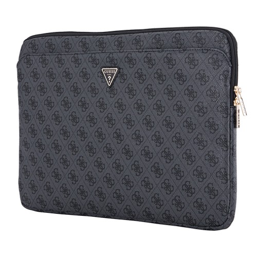 Guess для ноутбуков 16" чехол 4G Bag with Zipper pocket Triangle metal logo Black